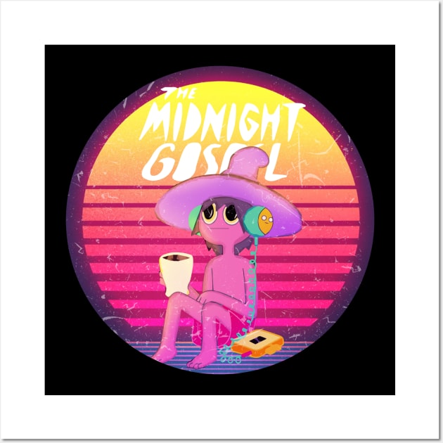 midnight gospel retro Wall Art by LAKOSH